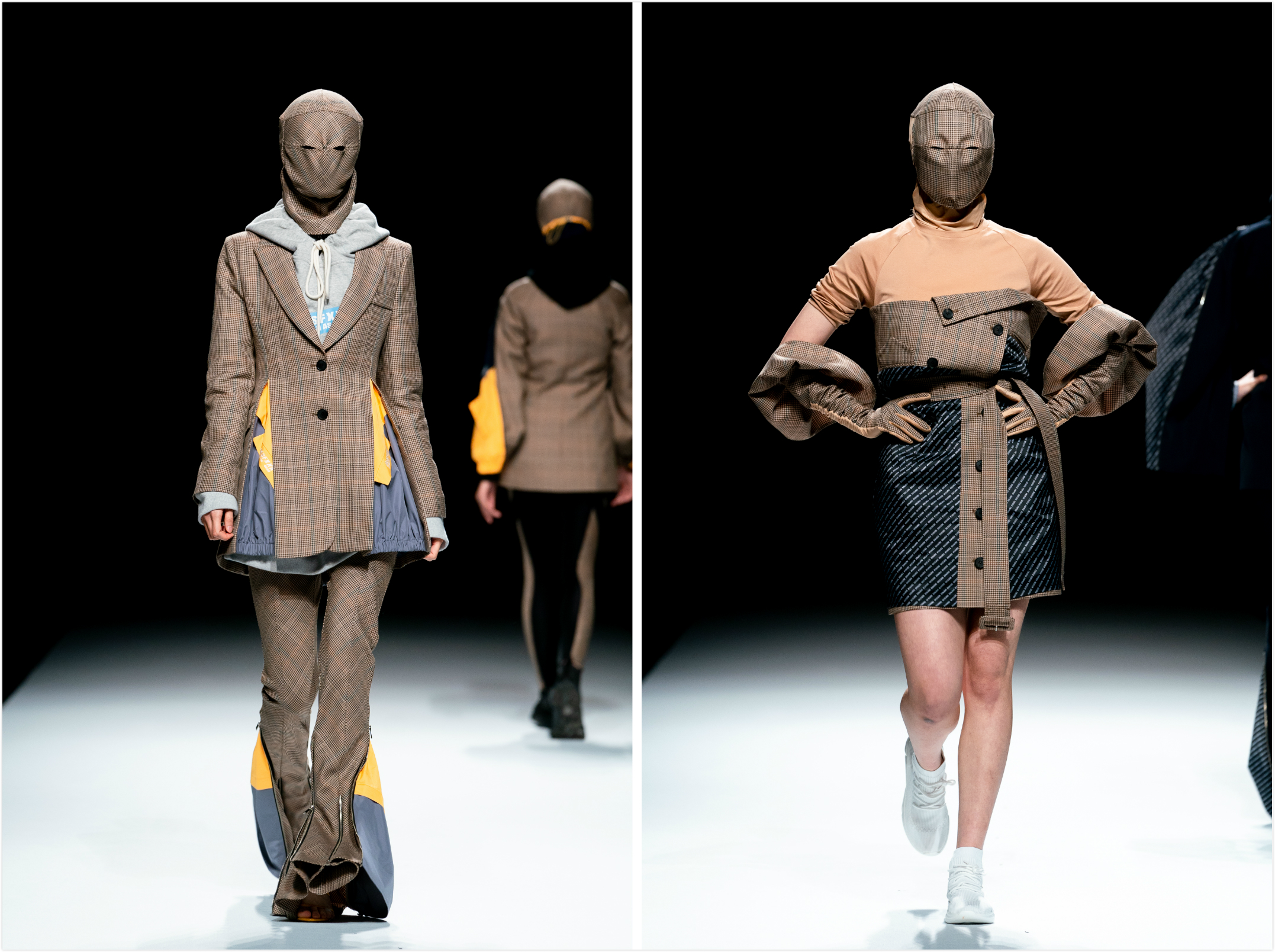 高级时装碰撞街头流行besfxxk服装解构术惊艳上海时装周2020ss